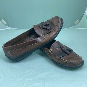 Cole Haan Mens Leather Casual Shoe, dark Brown 10.5M